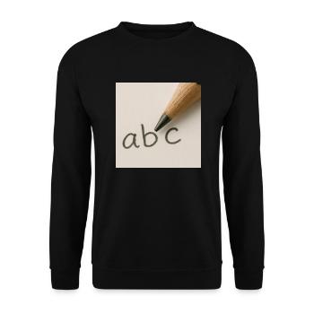 Écriture - Sweat-shirt Unisexe - noir - Devant - Alina (178cm) & Michal (187cm)