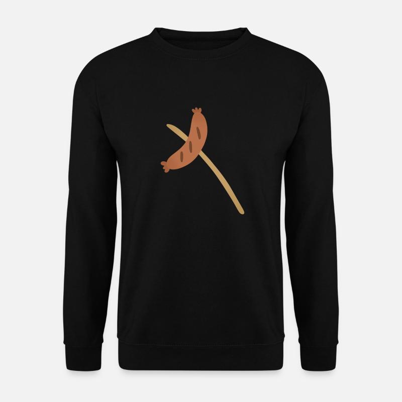 Bratwurst am Spieß - Unisex Pullover - Schwarz