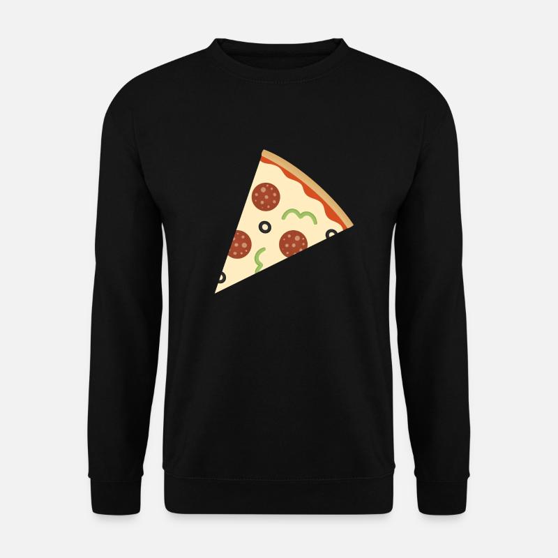 Pizzastück - Unisex Pullover - Schwarz