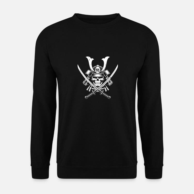 Japanischer Samurai-Krieger - Unisex Pullover - Schwarz
