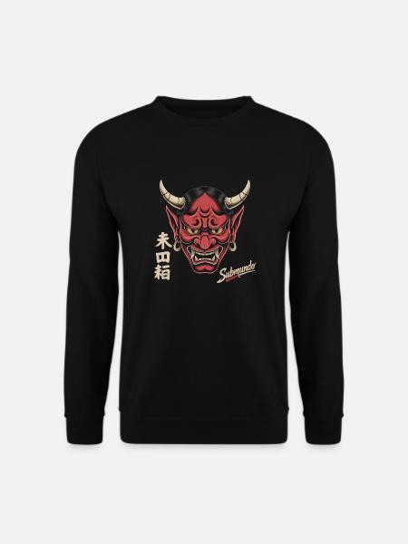 Japanese mask - Unisex Sweatshirt - black