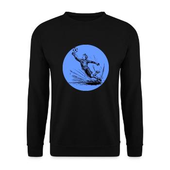 Goalkeeper - Unisex Sweatshirt - black - Front - Alina (178cm) & Michal (187cm)