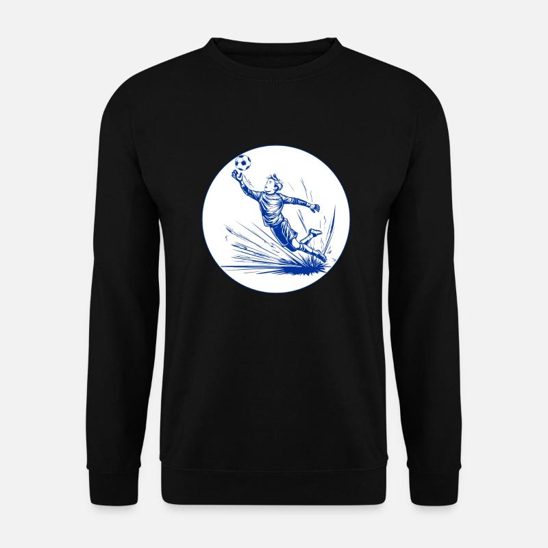 Goalkeeper (blue and white) - Unisex Sweatshirt - black