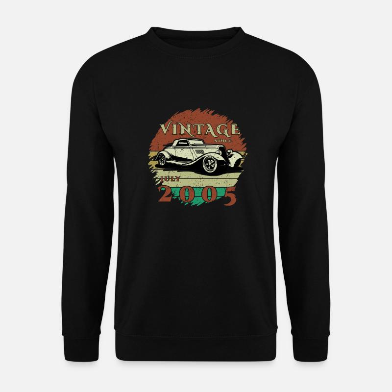 20. Geburtstag - Klassiker - Vintage since 07/2005 - Unisex Pullover - Schwarz