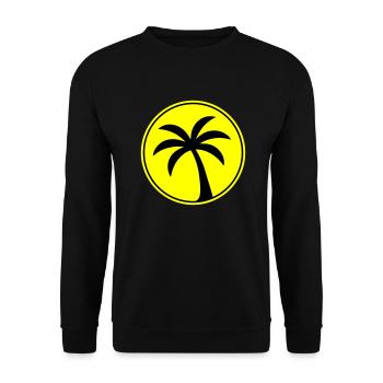 Palm tree icon beach - Unisex Sweatshirt - black - Front - Alina (178cm) & Michal (187cm)