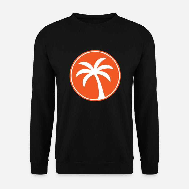 Palme Symbol Strand - Unisex Pullover - Schwarz