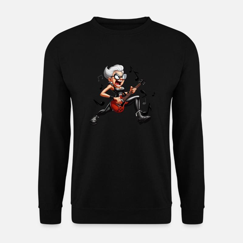 Hardrock-Oma - Unisex Pullover - Schwarz