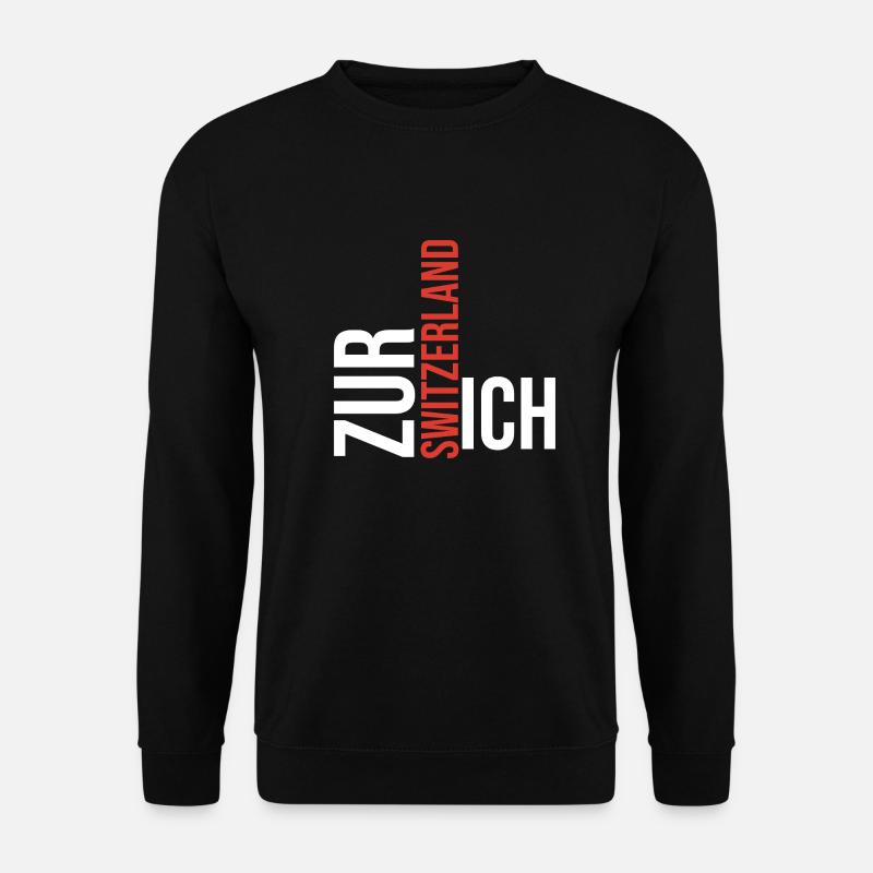 Zurich Switzerland - Unisex Pullover - Schwarz