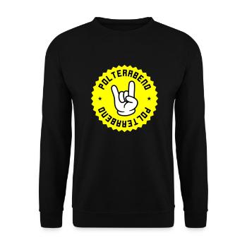 Polterabend Hochzeit Party - Unisex Pullover - Schwarz - Vorne - Alina (178cm) & Michal (187cm)