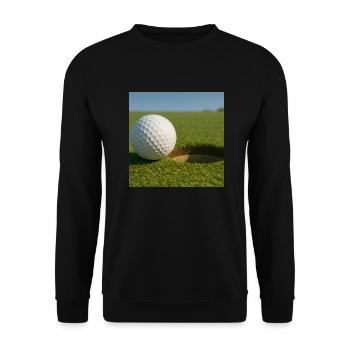 Sport - Golf - Sweat-shirt Unisexe - noir - Devant - Alina (178cm) & Michal (187cm)