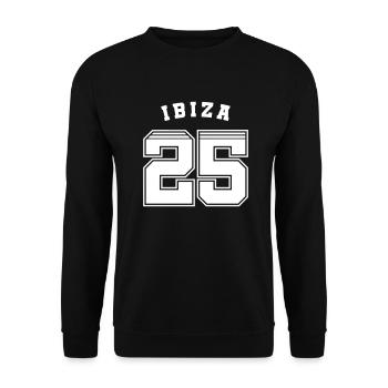 Ibiza 2025 Trikot - Unisex Pullover - Schwarz - Vorne - Alina (178cm) & Michal (187cm)