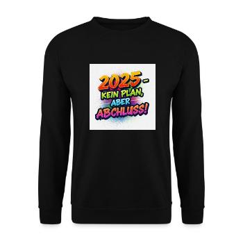 Design élégant de la remise des diplômes 2025 - Parfait - Sweat-shirt Unisexe - noir - Devant - Alina (178cm) & Michal (187cm)