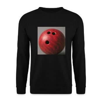 Sport - Bowling - Unisex Pullover - Schwarz - Vorne - Alina (178cm) & Michal (187cm)