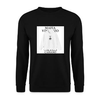 1000491677 - Unisex Pullover - Schwarz - Vorne - Alina (178cm) & Michal (187cm)
