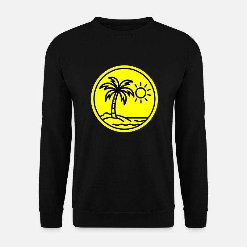 Summer Palm Trees Beach - Unisex Sweatshirt - black