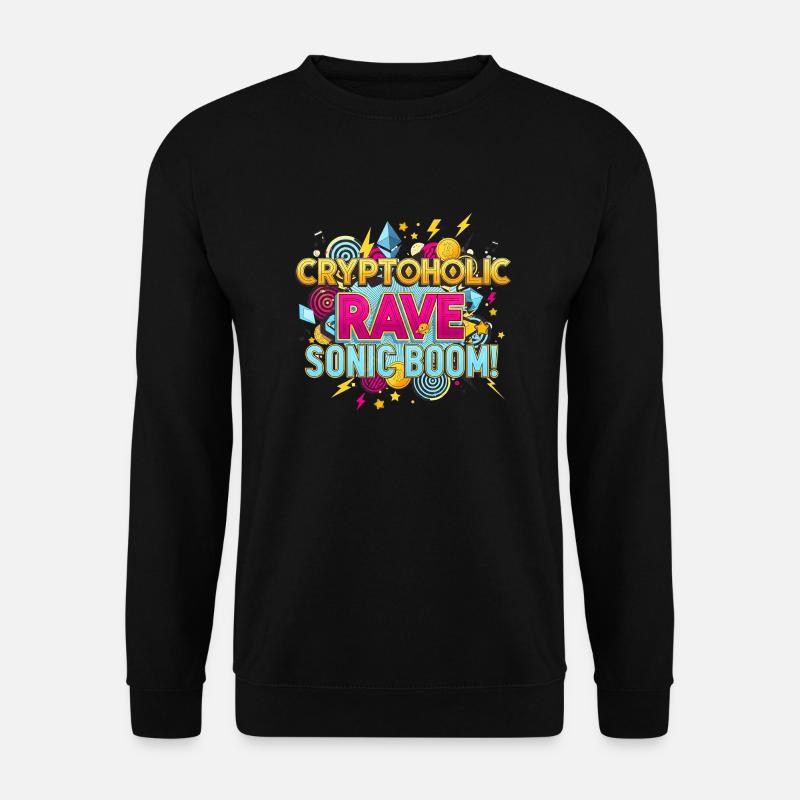 Crypto Trader Techno Art - Unisex Sweatshirt - black