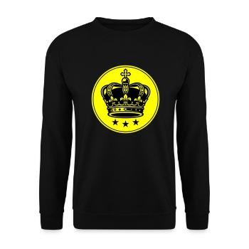 Symbole de la couronne - Sweat-shirt Unisexe - noir - Devant - Alina (178cm) & Michal (187cm)