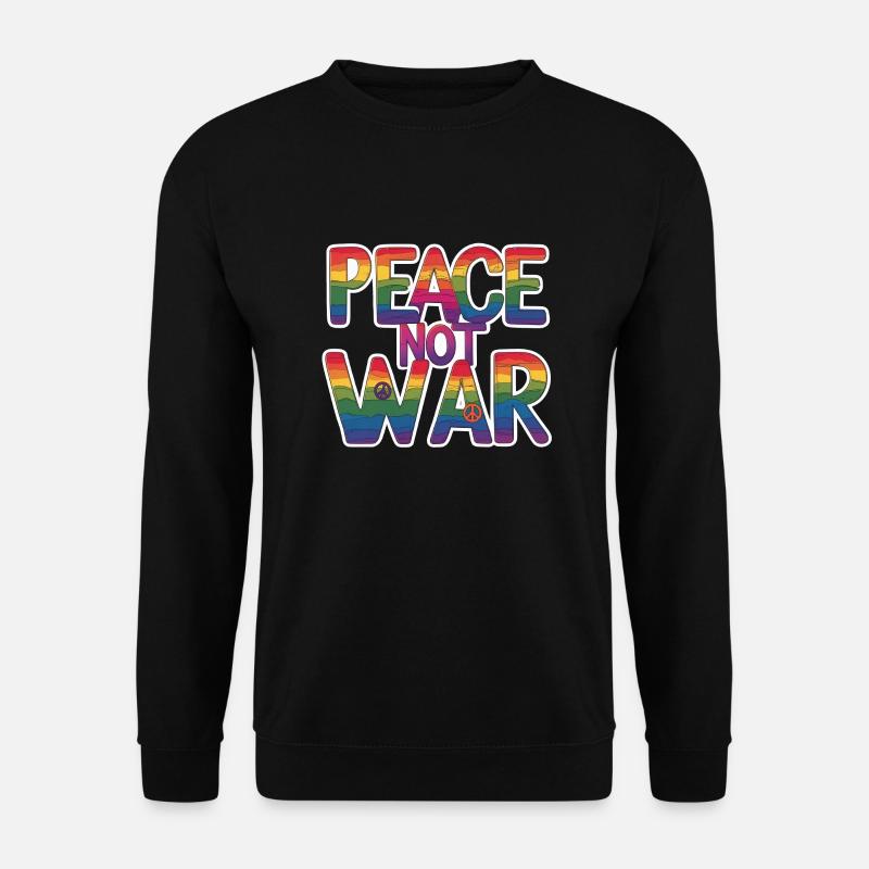 Peace, not war - Unisex Pullover - Schwarz