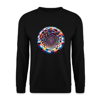 Cavity colored - Unisex Sweatshirt - black - Front - Alina (178cm) & Michal (187cm)
