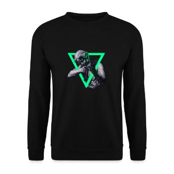 Nas - Sweat-shirt Unisexe - noir - Devant - Alina (178cm) & Michal (187cm)