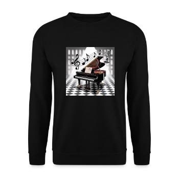 Fur Elisejpg - Sweat-shirt Unisexe - noir - Devant - Alina (178cm) & Michal (187cm)