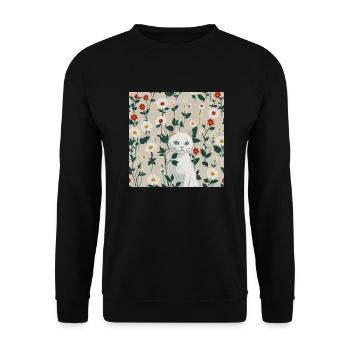 Find me! - Unisex Sweatshirt - black - Front - Alina (178cm) & Michal (187cm)