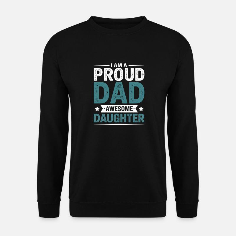Vater und Tochter - Unisex Pullover - Schwarz
