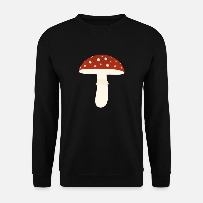 Toadstool Fly Agaric Mushroom - Unisex Sweatshirt - black