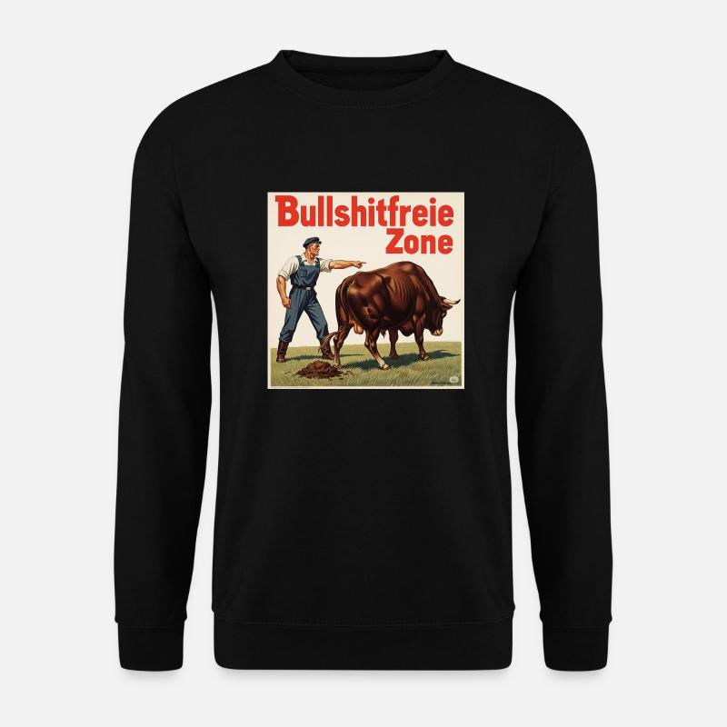 Bullshitfreie Zone - Unisex Pullover - Schwarz