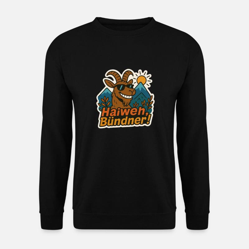 Haiweh Bündner - Unisex Pullover - Schwarz