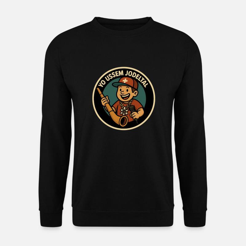 Yo ussem Yodel Valley - Unisex Sweatshirt - black