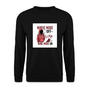 Infirmière en congé - Sweat-shirt Unisexe - noir - Devant - Alina (178cm) & Michal (187cm)