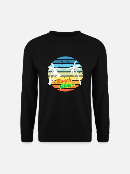 Beach Vibes - Unisex Pullover - Schwarz