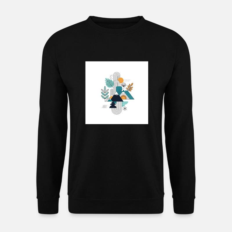 Moderne Natur - Unisex Pullover - Schwarz