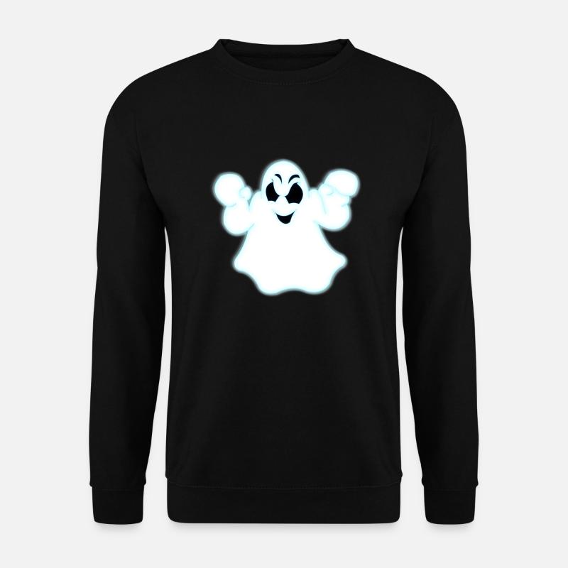 Leuchtender Halloween-Geist - Unisex Pullover - Schwarz