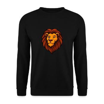 Proud Lion - Unisex Pullover - Schwarz - Vorne - Alina (178cm) & Michal (187cm)