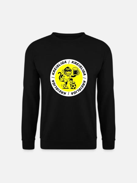 Kreisliga Fussball Affe - Unisex Pullover - Schwarz