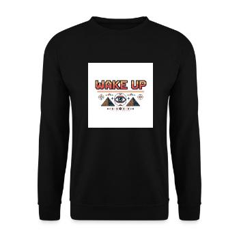 1751500996032 - Unisex Pullover - Schwarz - Vorne - Alina (178cm) & Michal (187cm)