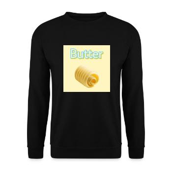 Butter - Unisex Pullover - Schwarz - Vorne - Alina (178cm) & Michal (187cm)