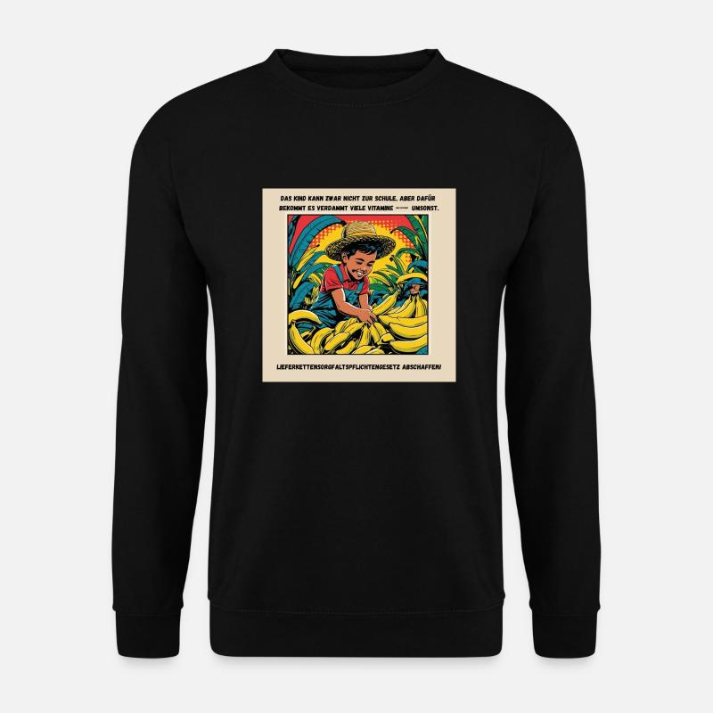 Arbeit statt Bildung? - Unisex Pullover - Schwarz