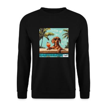 Pool Boy - Unisex Pullover - Schwarz - Vorne - Alina (178cm) & Michal (187cm)