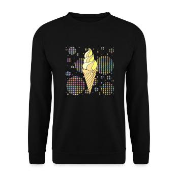 Eis - Unisex Pullover - Schwarz - Vorne - Alina (178cm) & Michal (187cm)