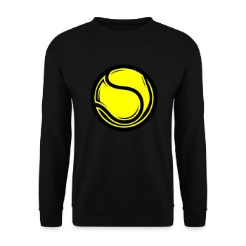 Tennisball Symbol - Unisex Pullover - Schwarz - Vorne - Alina (178cm) & Michal (187cm)