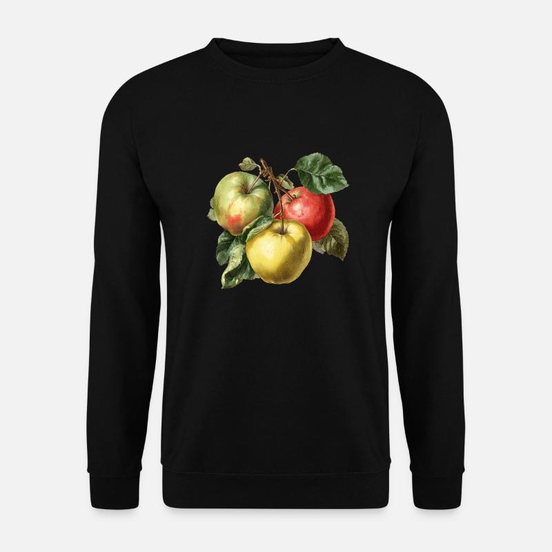 Apfel - Unisex Pullover - Schwarz