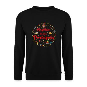 Orgulho - Sweat-shirt Unisexe - noir - Devant - Alina (178cm) & Michal (187cm)