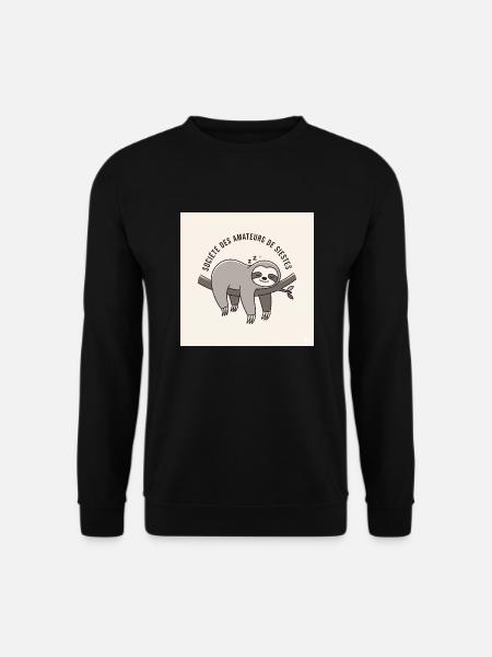Die Kunst des Nickerchens - Unisex Pullover - Schwarz