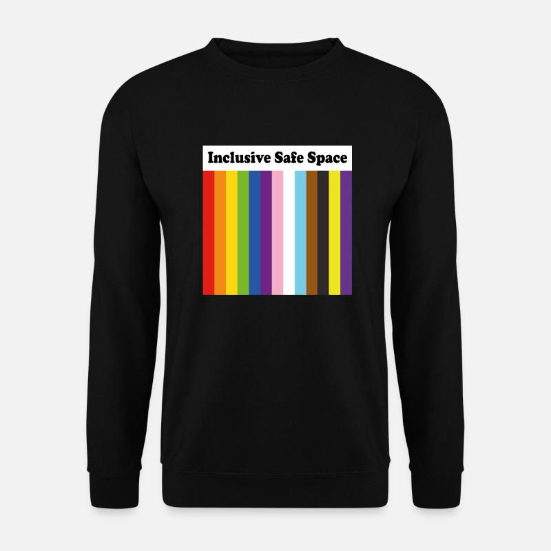 Inclusive Safe Space LGBTQ Pride - Unisex Sweatshirt - black