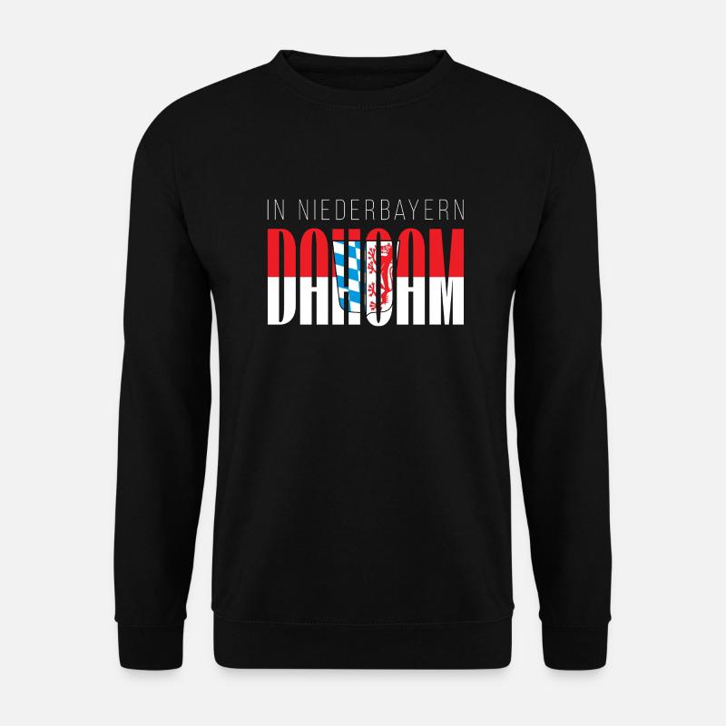 In Niederbayern dahoam - Unisex Pullover - Schwarz