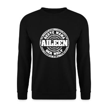 Gift for Aileen - Unisex Sweatshirt - black - Front - Alina (178cm) & Michal (187cm)