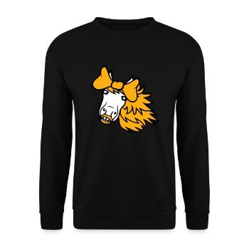 cheval mignon poney fille femelle fille cheval fille - Sweat-shirt Unisexe - noir - Devant - Alina (178cm) & Michal (187cm)